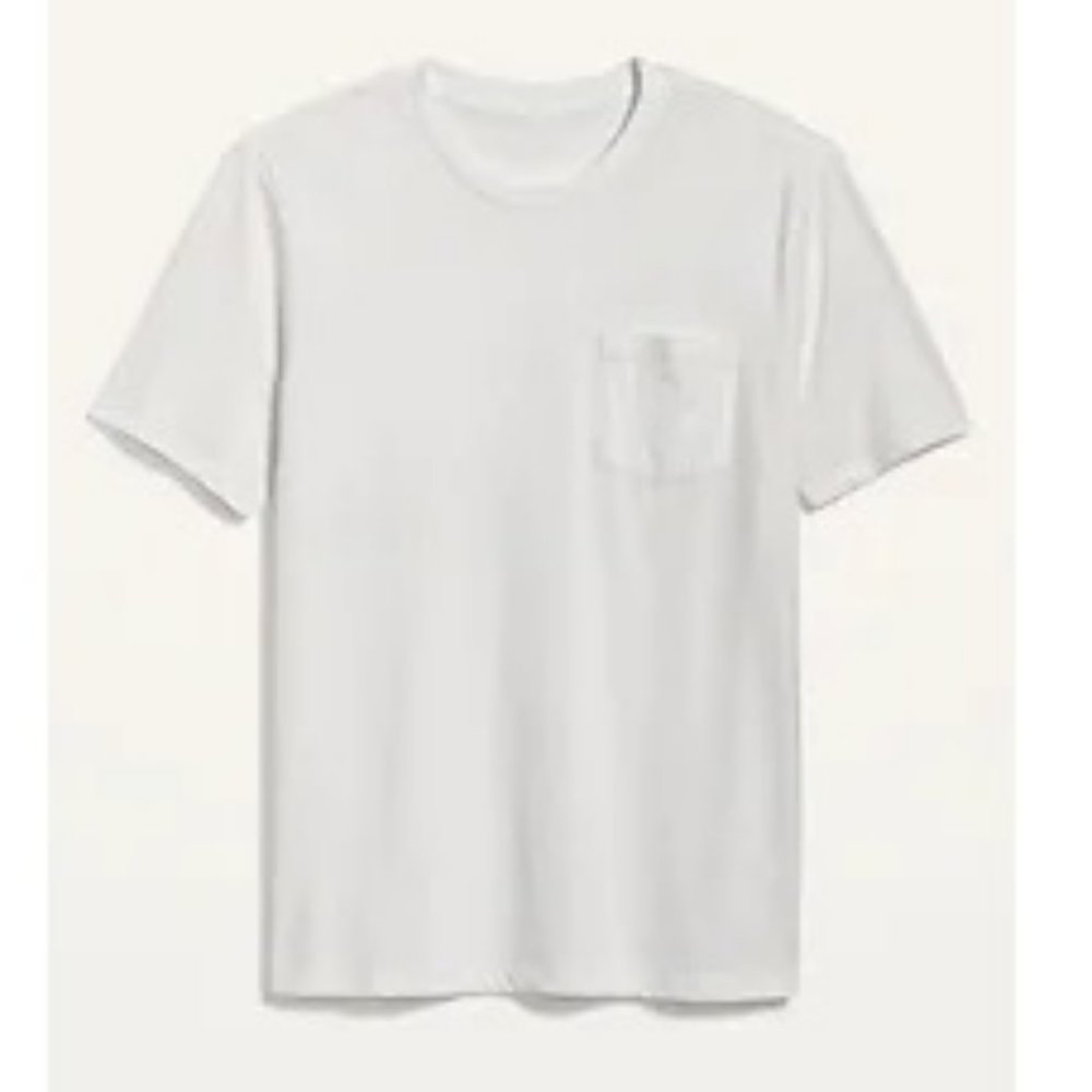 Crewneck Short Sleeve T-Shirts w/ Chest Pocket:  Oatmeal Heather.  Unisex.  New